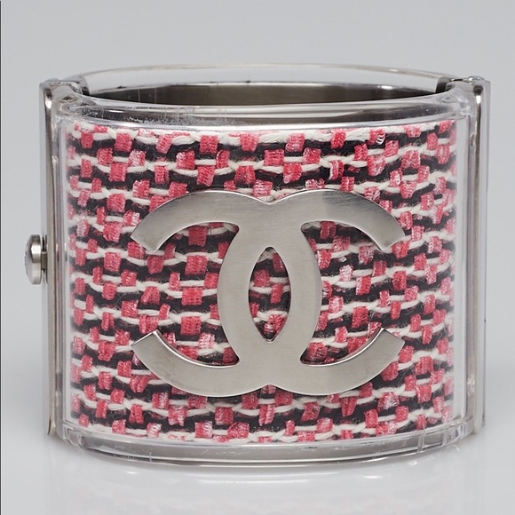 Chanel tweed cuff clear - Picture 2 of 4